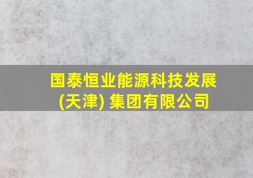 国泰恒业能源科技发展(天津) 集团有限公司